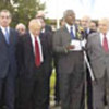 Annan with Greek & Turkish Cypriot leaders