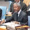 Kofi Annan habla ante el Consejo de Seguridad