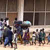 People fleeing fighting in Bunia, DR of Congo