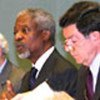 Kofi Annan et le Président de l'ECOSOC, Gert Rosenthal