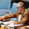 Le Président du Conseil de sécurité, l'Ambassadeur Inocencio F. Arias