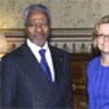 Kofi Annan et Mme Anna Lindh (archive)