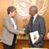 Report being presented to Kofi Annan