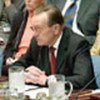 Harri Holkeri briefs Security Council