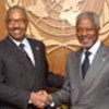Kofi Annan et le Président Henrique Perreira Rosa