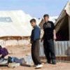 Refugees in no man's land between Iraq & Jordan