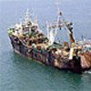 Trawler illegally fishing off coast of Sierra Leone