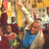 Belafonte joins children in class in Nairobi