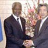 Kofi Annan avec le Premier Ministre Koizumi (archives)