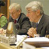 Ruud Lubbers (right) and Poul Nielson