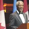 Kofi Annan s'exprimant lors du diner de gala