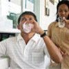 TB patients take treatment as part of DOTS strategy