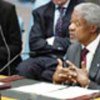 Kofi Annan lors de son exposé au Conseil de sécurité
