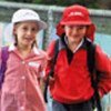 Children wearing sun hats