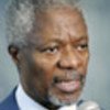 Kofi Annan briefs press