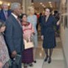 Kofi Annan and wife Nane at opening of photo exhibit