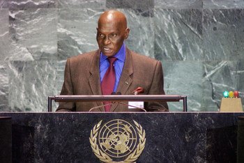 President Abdoulaye Wade of Senegal addresses the General Assembly.