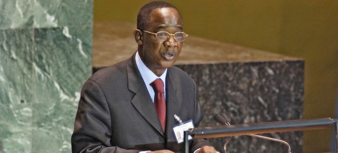 Mamadou Bamba, Minister for Foreign Affairs of Côte d'Ivoire, addressing the General Assembly.