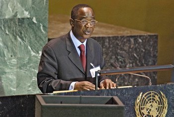 Mamadou Bamba, Minister for Foreign Affairs of Côte d'Ivoire, addressing the General Assembly.