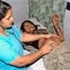 Indian woman having prenatal checkup