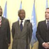 (L to R): Jean Ping, Kofi Annan & Amb.  Gillerman