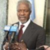 Kofi Annan briefs reporters