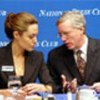 Jolie and William McCarren at luncheon to mark founding