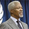 Kofi Annan briefs correspondents