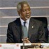 Kofi Annan addresses conference