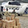 UN helicopter delivers food aid