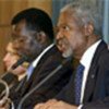 Kofi Annan addresses the committee