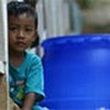 Boy in Utamong's tsunami temporary relocation centre