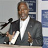 Annan addresses media lunch