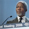 Annan addresses World Economic Forum