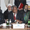Kofi Annan addresses conference in London