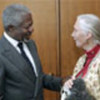 Annan with Jane Goodall