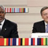 Kofi Annan with Chancellor Wolfgang Schüssel