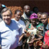 António Guterres with Congolese refugees, living in Burundi