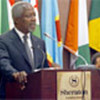 Annan addresses AU summit meeting