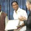 Ronaldinho presented with certificate