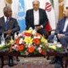 Kofi Annan meets with Ali Larijiani