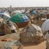 Camp for displaced people in Darfur