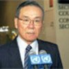 Security Council President Kenzo Oshima