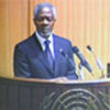 Annan addresses meeting  in Addis Ababa