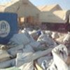 Remains of UNHCR stores that were looted in Abeche