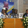 Pres. Konare of AU; Pres. Kibaki of Kenya, Pres. Kikwete of Tanzania