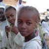 Sudanese children at school feeding programme