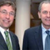 Achim Steiner (L) and IOC President Jacques Rogge