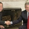 Ban Ki-moon and US President George Bush