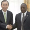 Ban Ki-moon meets with President Joseph Kabila